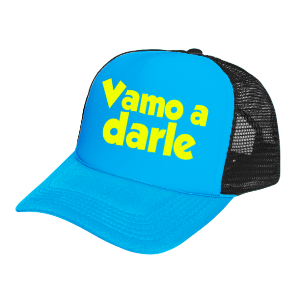 Gorra Neón Personalizada con Frase Vamo a darle - BodaGorra Monterrey